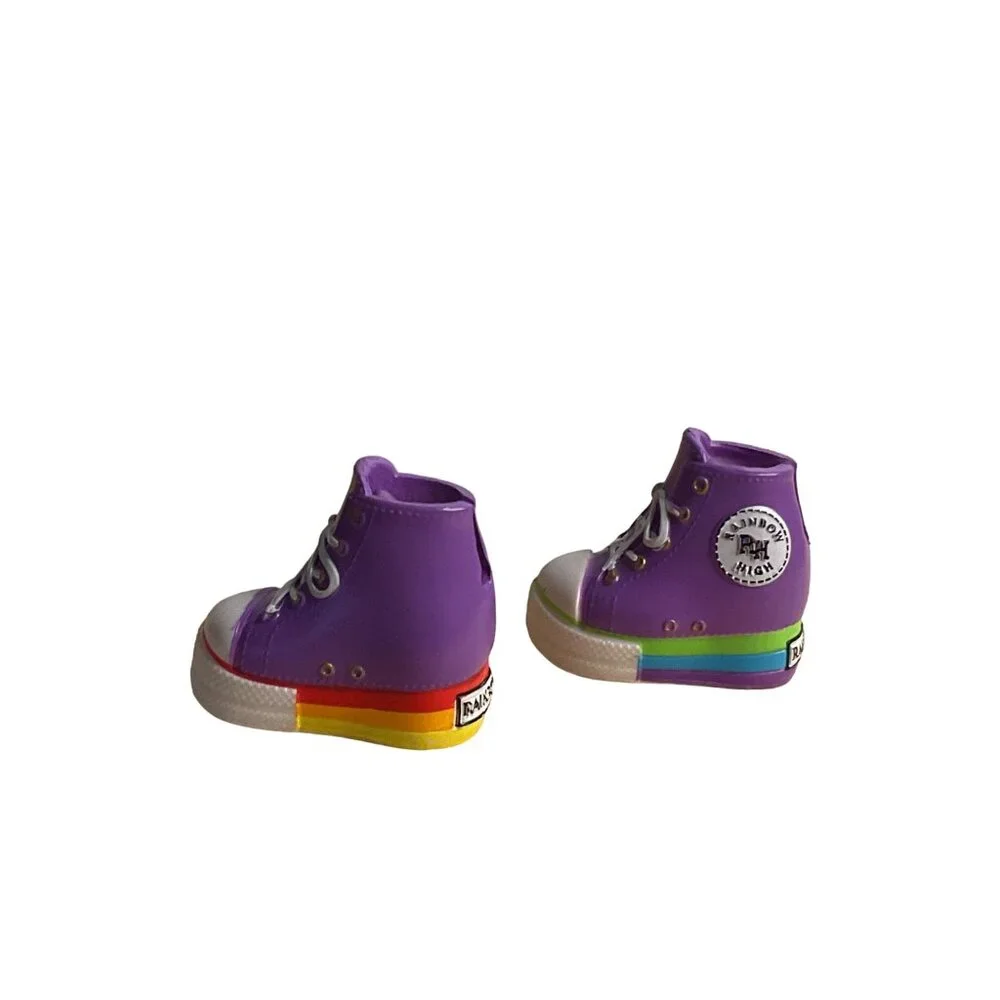 Rainbow High Doll Shadow High Shoes Purple High Tops Rainbow Sole Accessories